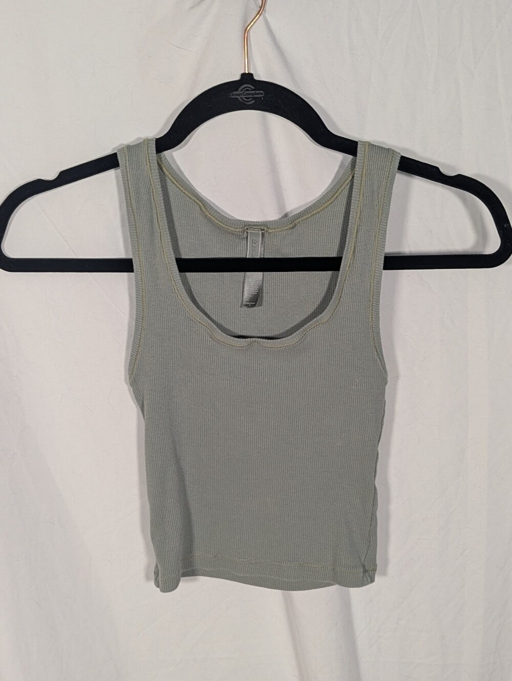 SKIMS Ribbed Scoop Tank Top - Sage